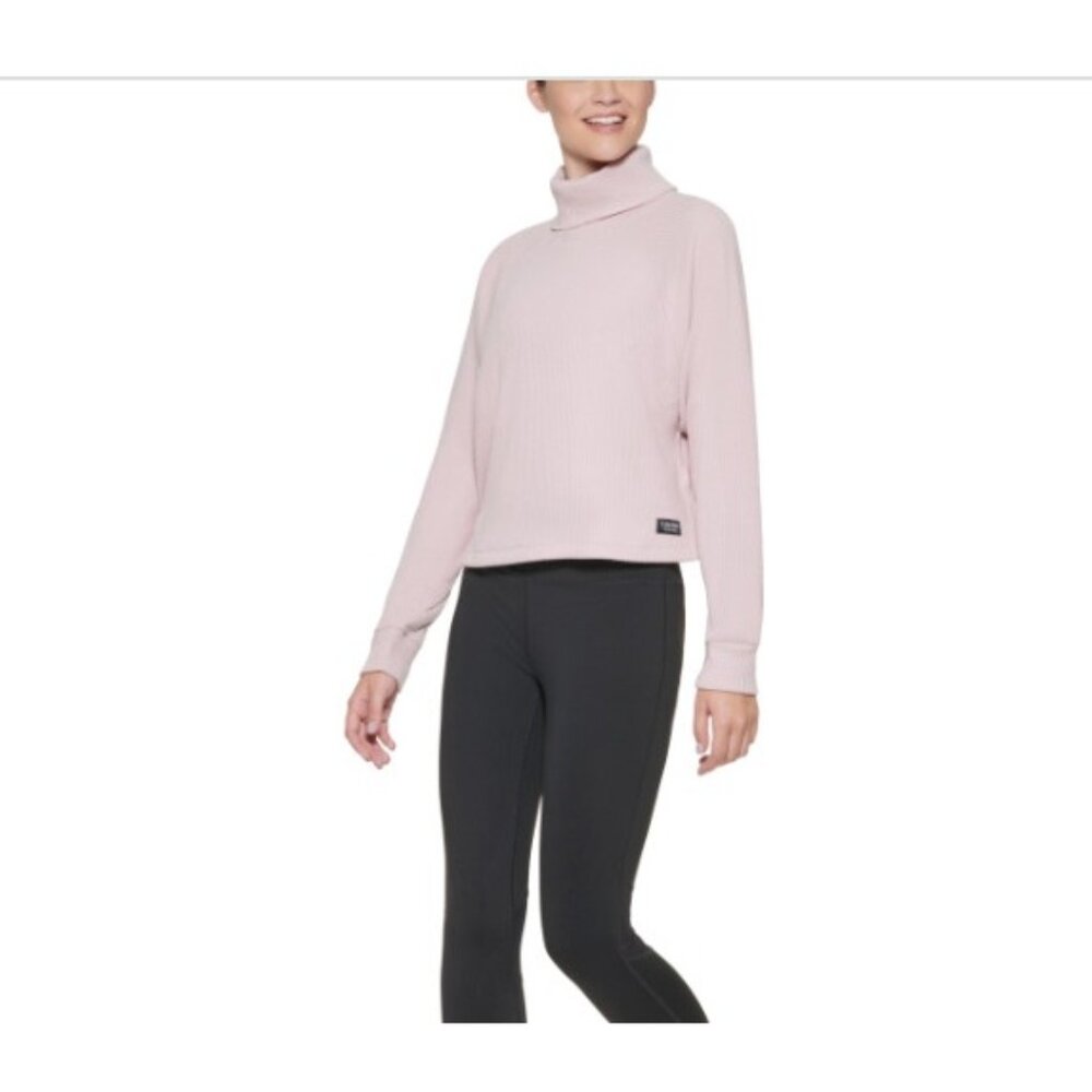 NWT Calvin Klein Performance Womens  XL Top Ribbed Long Sleeve Turtleneck $70